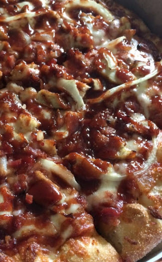 Order BBQ Chicken Pizza food online from Mega Pizza store, Raleigh on bringmethat.com