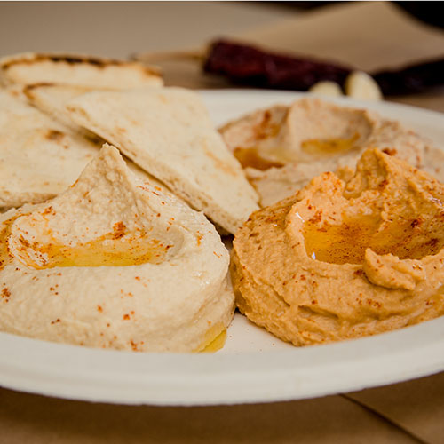 Order Hummus Trio food online from Ghassan Restaurant store, Greensboro on bringmethat.com