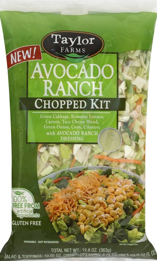 Order Taylor Farms · Avocado Ranch Chopped Salad Kit (12.8 oz) food online from Tom Thumb Express store, Arlington on bringmethat.com