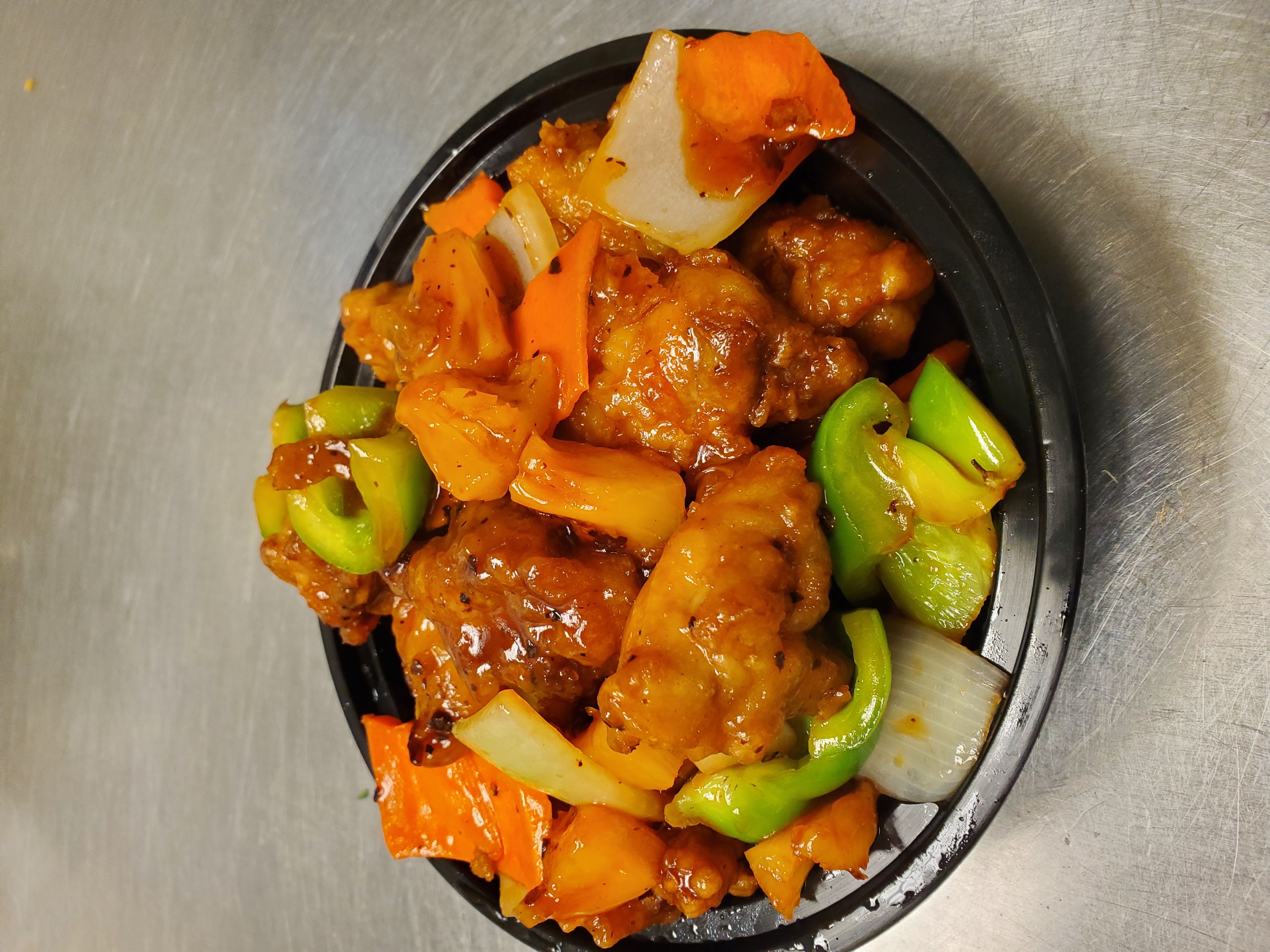 Order Pineapple Chicken food online from Panda Kitchen store, Houston on bringmethat.com