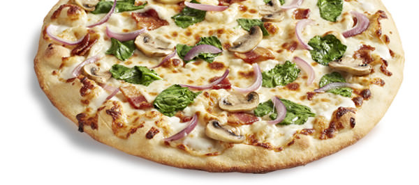 Order Bacon Spinach Mushroom Pizza food online from Zpizza Of Tucson store, Tuscon on bringmethat.com