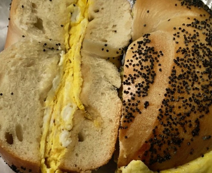 Order 2 Eggs on a Bagel food online from Long Island Bagel Cafe store, Nesconset on bringmethat.com