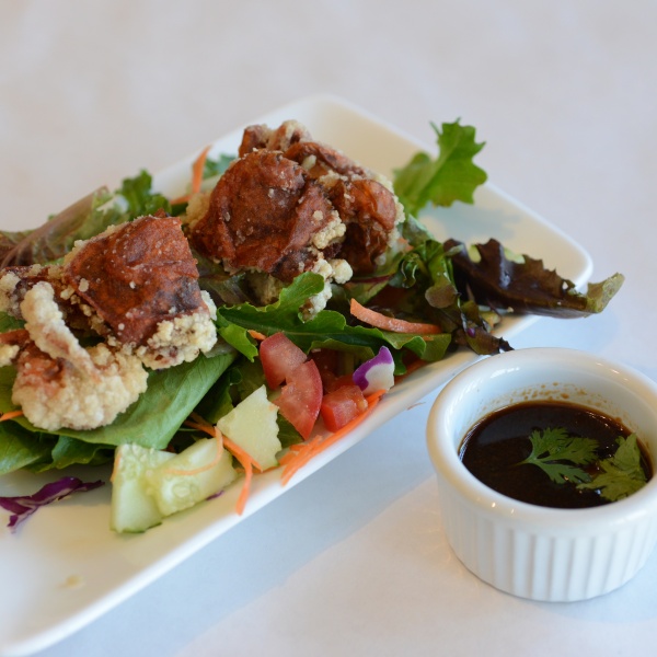 Order Soft Shell Crab with Baby Green Salad food online from Thai Chaba store, Woodland Hills on bringmethat.com