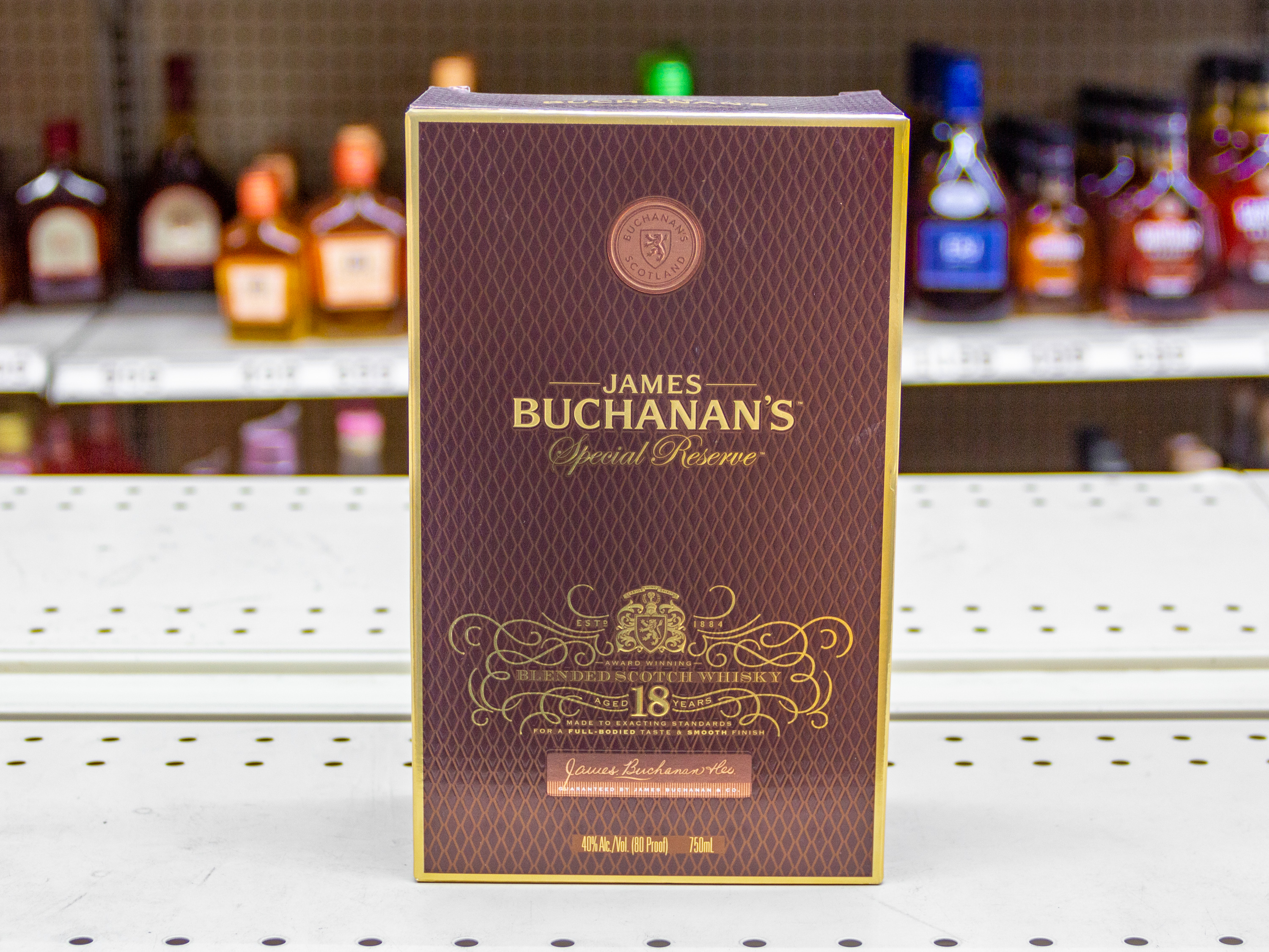 Order Buchanan special reserve 18-750ml food online from Phil Liquor store, Chino on bringmethat.com