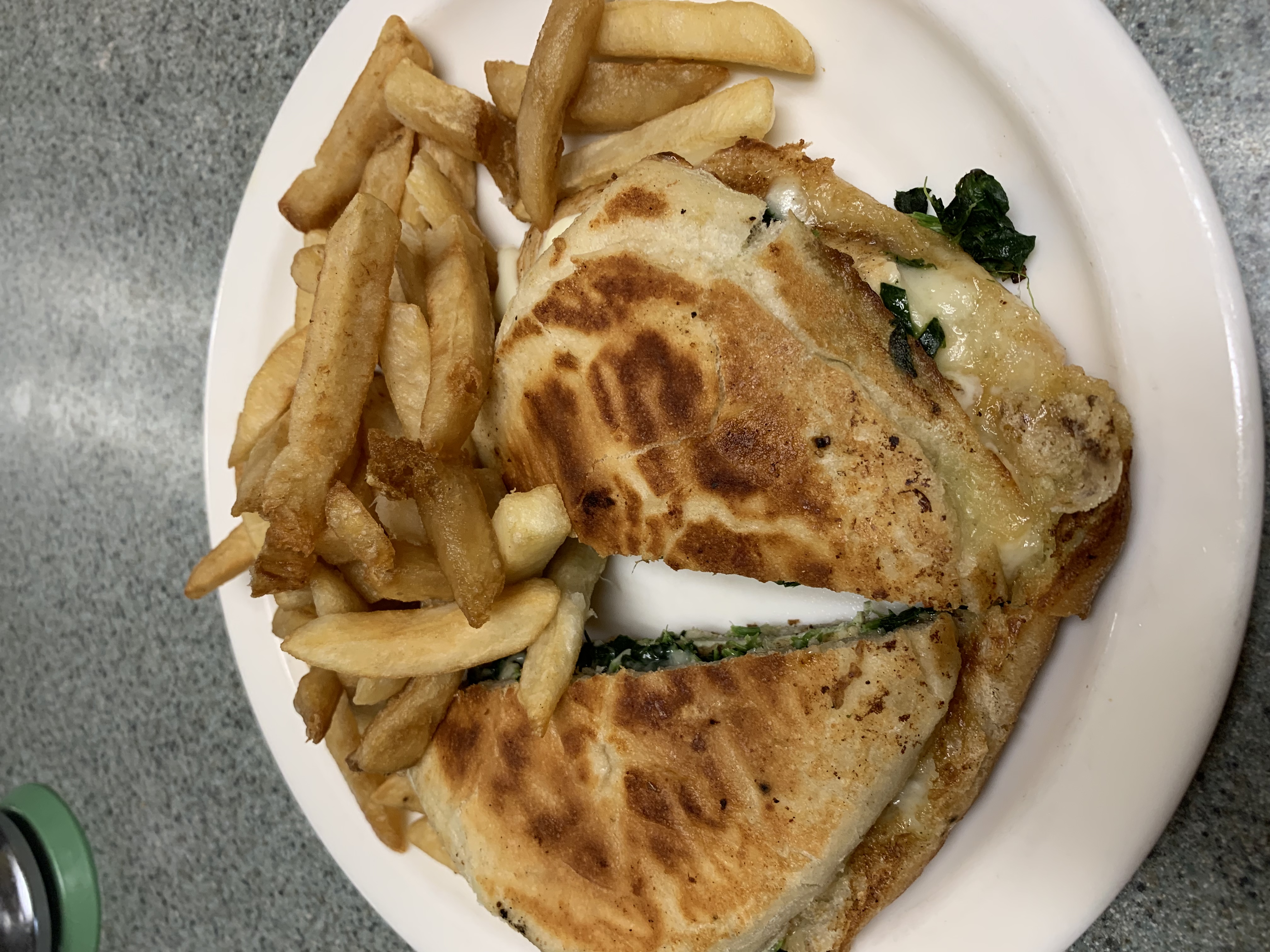 Order Chicken Panini Sandwich & fries food online from Granite Street Cafe store, Quincy on bringmethat.com