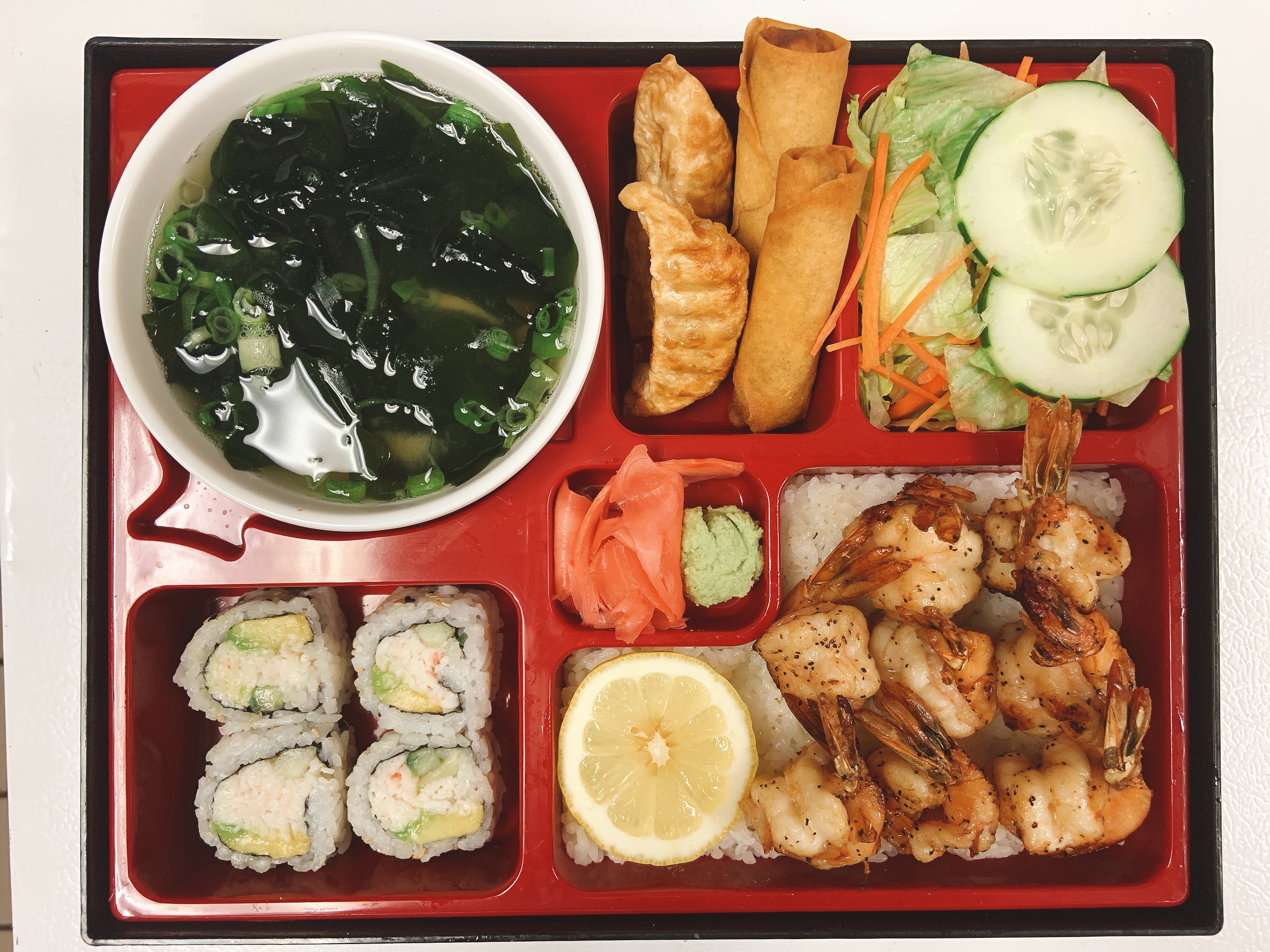 Order Hibachi Shrimp Bento Box food online from Ninja Sushi Grill store, Fort Worth on bringmethat.com