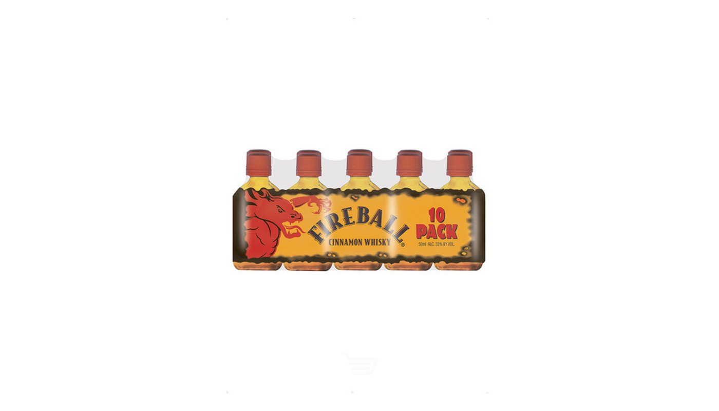 Order Fireball Cinnamon Whisky 50mL food online from Dimension Liquor store, Lake Forest on bringmethat.com