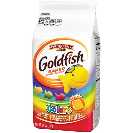 Order Pepperidge Farm Goldfish Colors Cheddar Crackers (6.6 oz) food online from Rite Aid store, Yamhill County on bringmethat.com