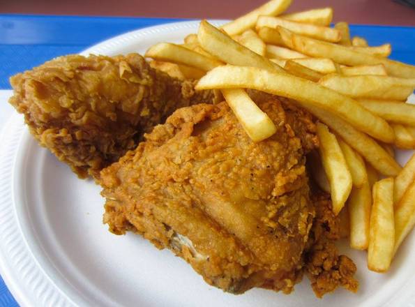 Order 2 Pc's Mix Chicken Combo food online from Jezif Fried Chicken store, Perth Amboy on bringmethat.com