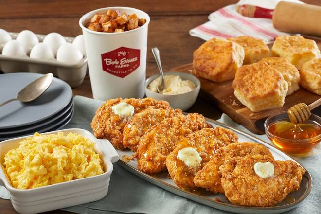 Order Honey Butter Chicken and Biscuit Family Breakfast food online from Bob Evans 174 store, Collinsville on bringmethat.com