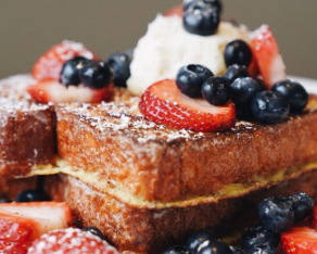 Order Berry Mascarpone Toast food online from Elly's store, Chicago on bringmethat.com