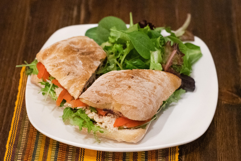 Order 5. Great Tuna Caper Sandwich food online from Ix Cafe store, Brooklyn on bringmethat.com
