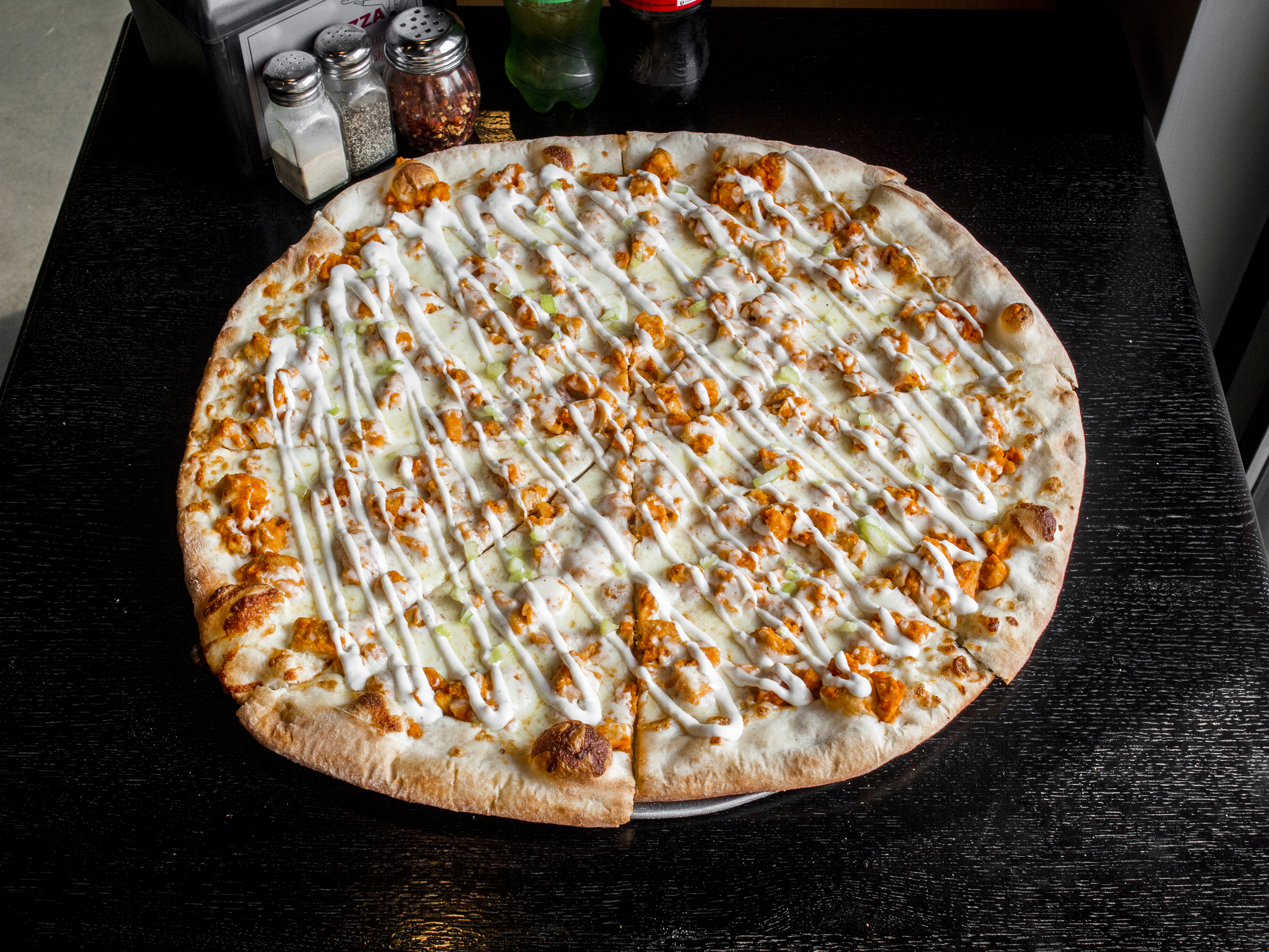 Order Buffalo Wing Pizza food online from Linwood Pizza store, Totowa on bringmethat.com