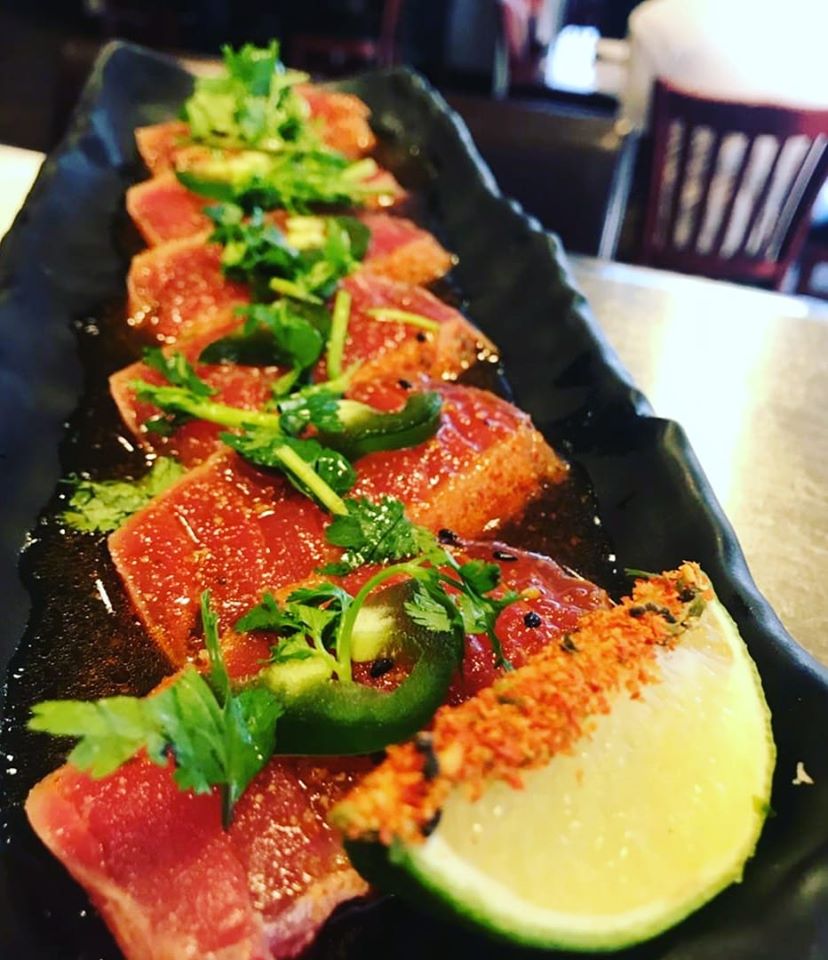 Order Seared Tuna food online from Mizu Ramen Sushi store, Oklahoma City on bringmethat.com