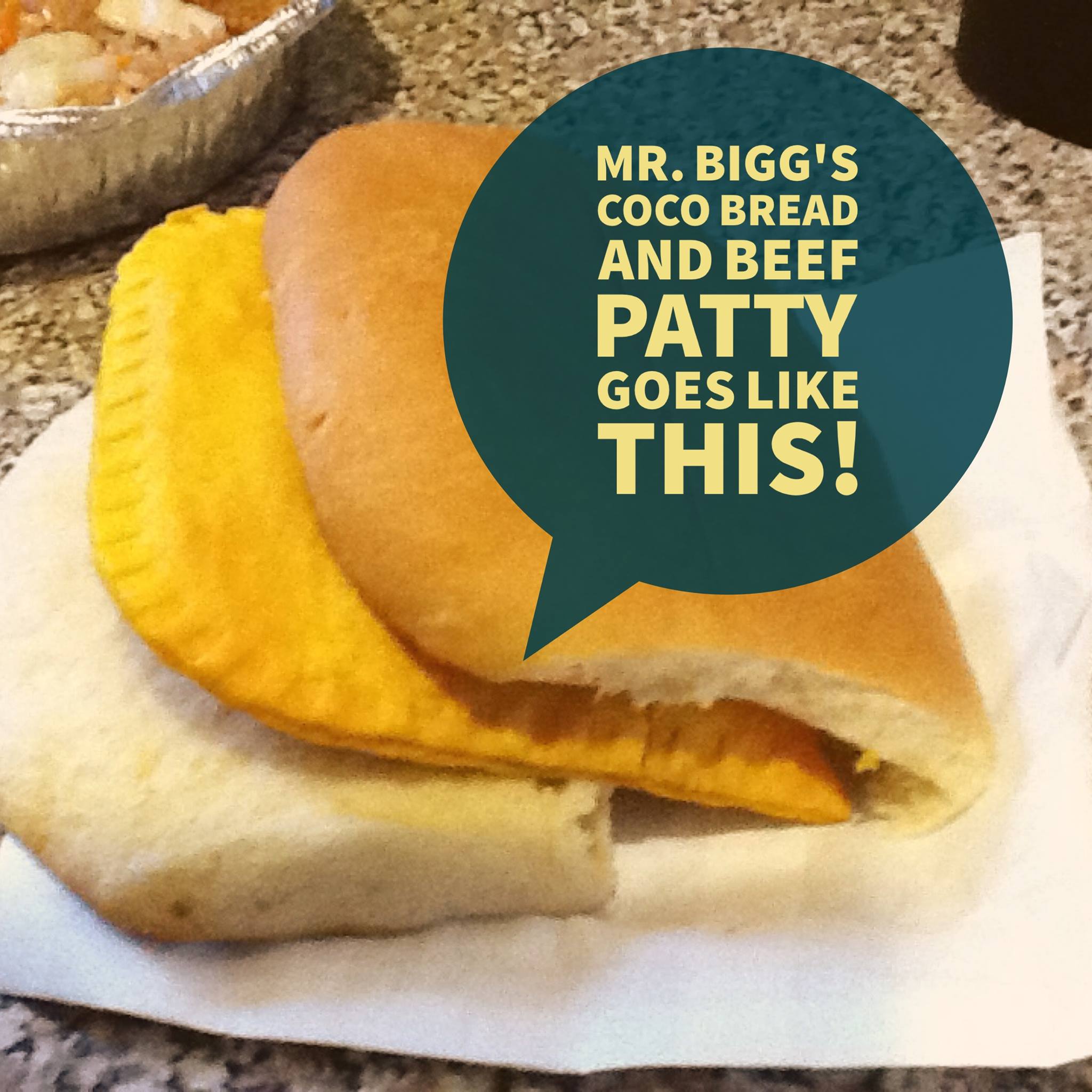 Order Beef Patty with coco bread food online from Mr. Bigg's store, Syracuse on bringmethat.com