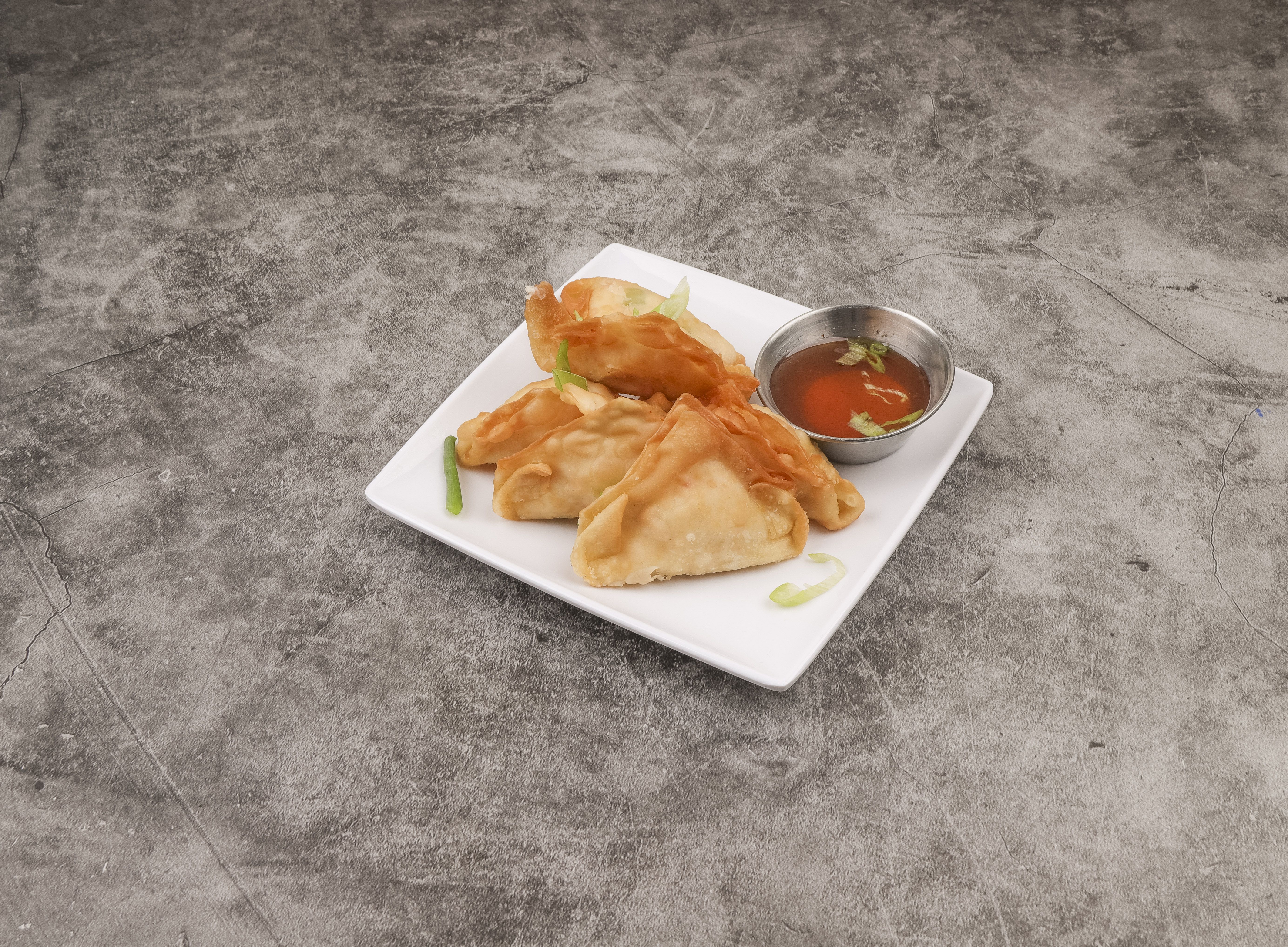 Order 5. Crab Rangoon food online from Thai Orchid Restaurant store, Indianapolis on bringmethat.com