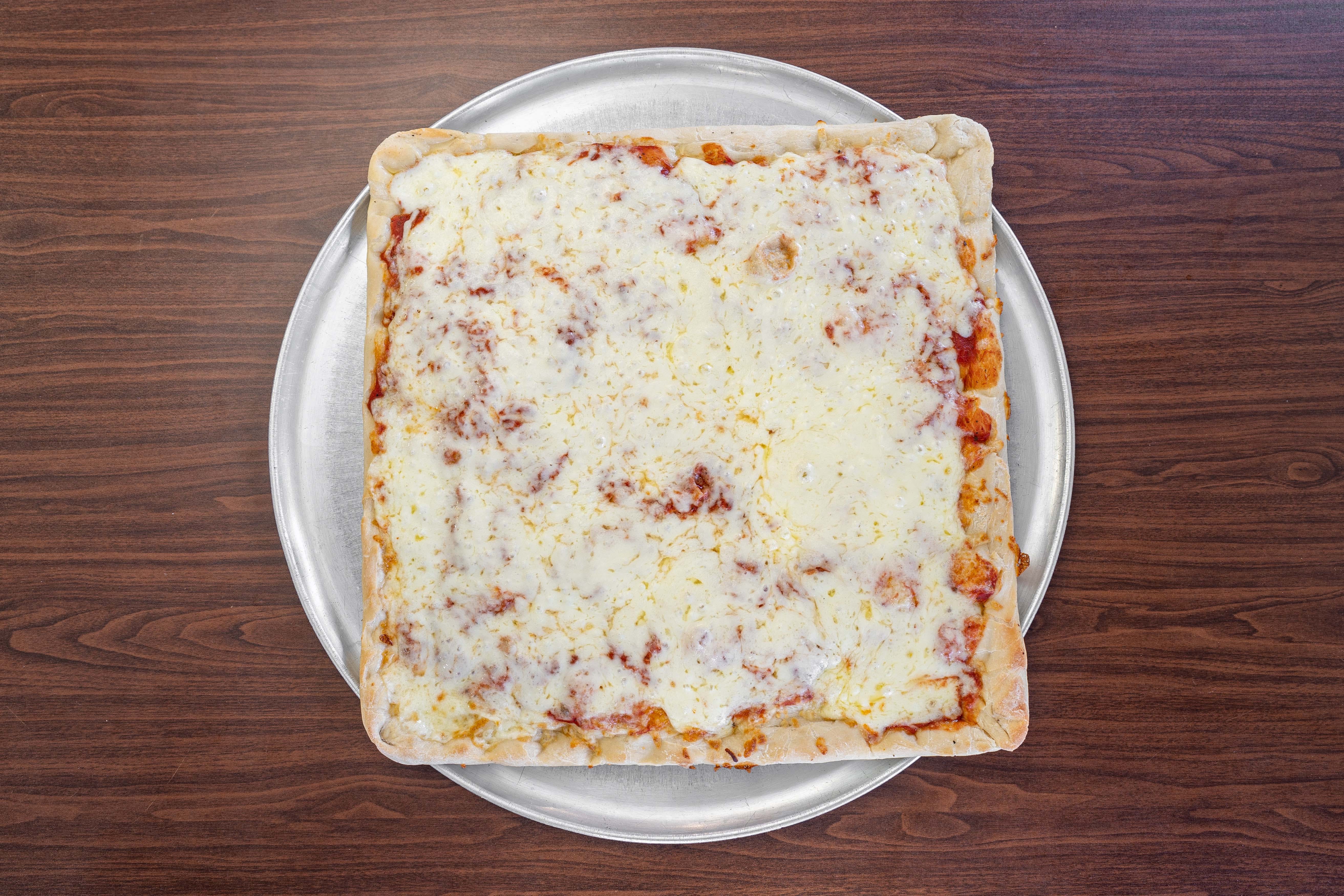 Order Sicilian Pan Cheese Pizza Slice - Slice food online from Stella Pizzeria store, Perth Amboy on bringmethat.com