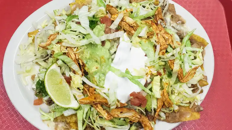 Order Nachos Supreme Mix food online from Luna Mexican Rotiserrie store, Louisville on bringmethat.com