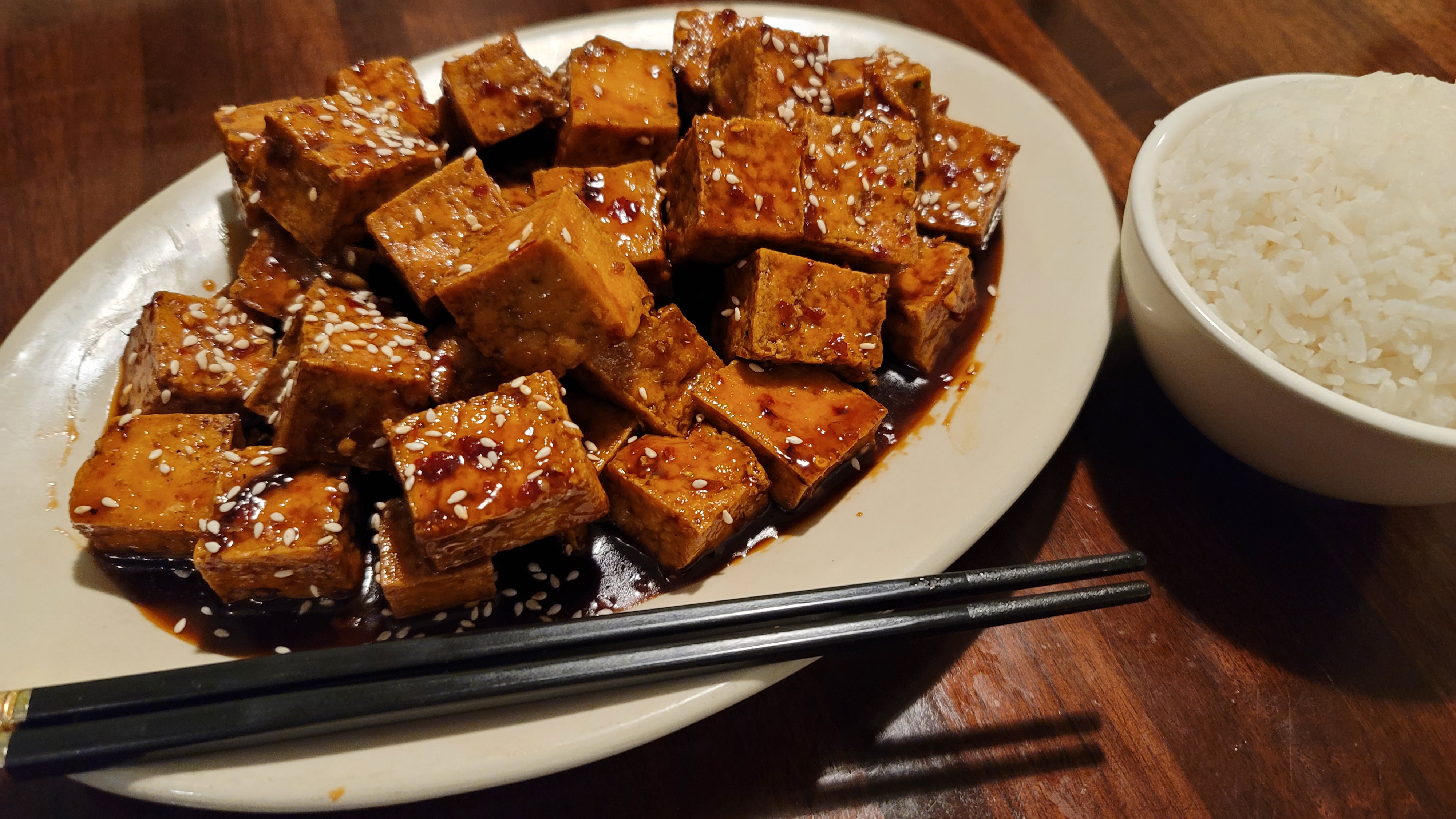 Order Sesame Tofu food online from China Cafe store, Austin on bringmethat.com