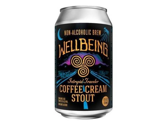 Order Wellbeing Intrepid Non-Alcoholic Stout - 4x 16oz Cans food online from Royals Liquor store, St. Peters on bringmethat.com