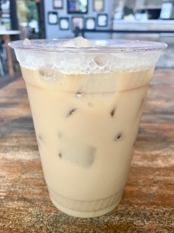 Order Ashwagandha Lavender Cold Brew Latte (Iced) food online from Good Life Organics store, Reading on bringmethat.com