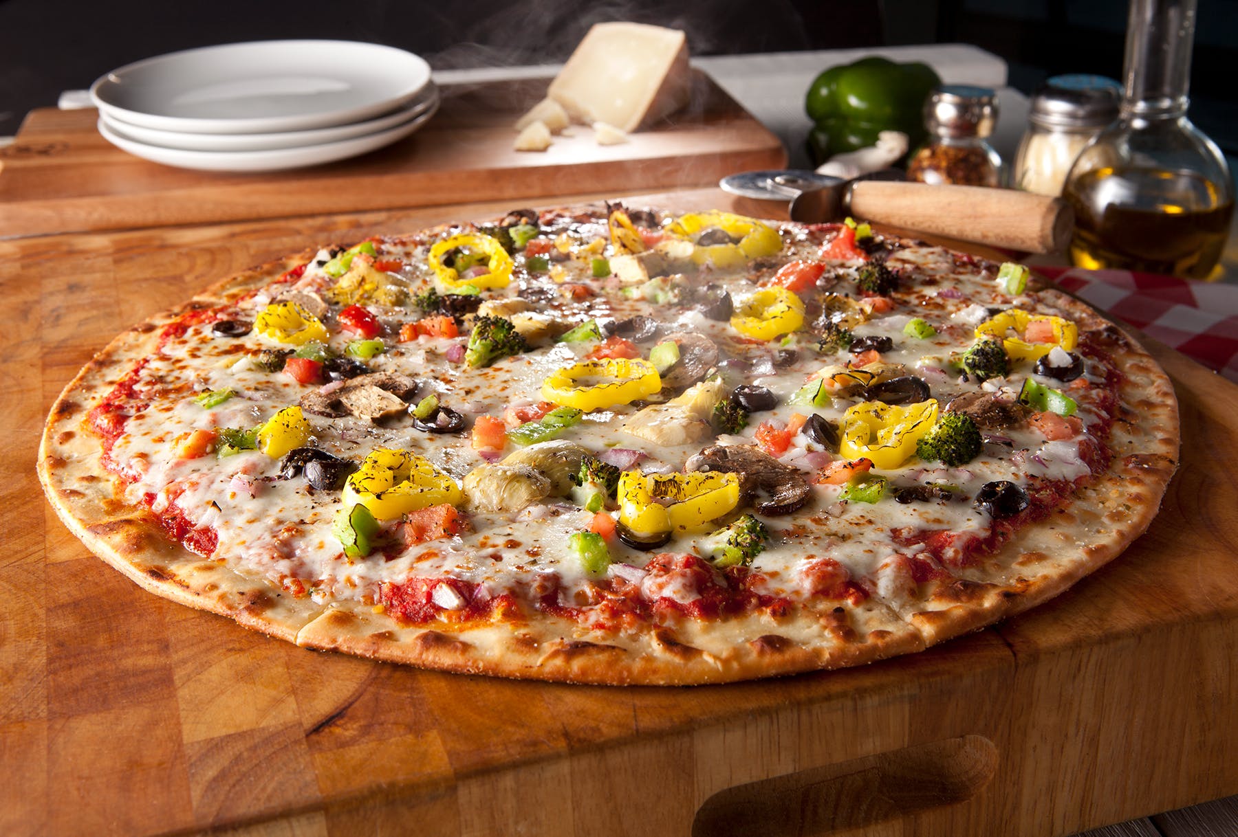 Order Gluten Free Veg Head Pizza - 10" food online from Crooked Crust-Farmers Branch store, Farmers Branch on bringmethat.com
