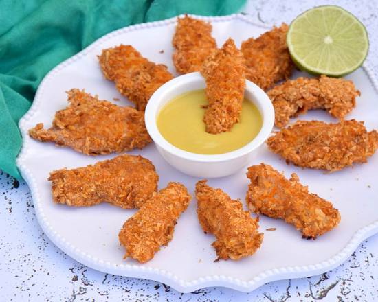 Order Chicken Tenders Basket with Honey Mustard Sauce food online from Fresh Seafood House store, Gwinnett County on bringmethat.com