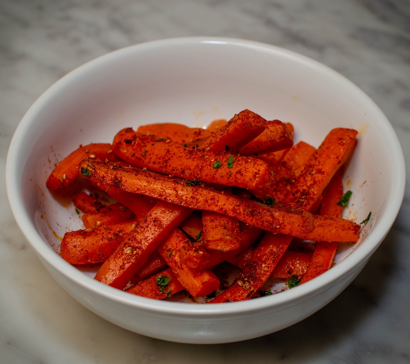Order Moroccan Spiced Roasted Carrots food online from Rise Woodfire store, San Mateo on bringmethat.com