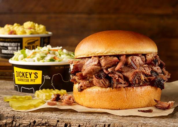 Order Brisket Classic Sandwich Plate food online from Dickey Barbecue Pit store, Campbell on bringmethat.com