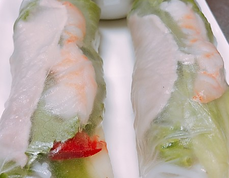 Order Vietnamese Fresh Spring Roll (2) food online from Saigon Usa Pho & Grill store, The Woodlands on bringmethat.com