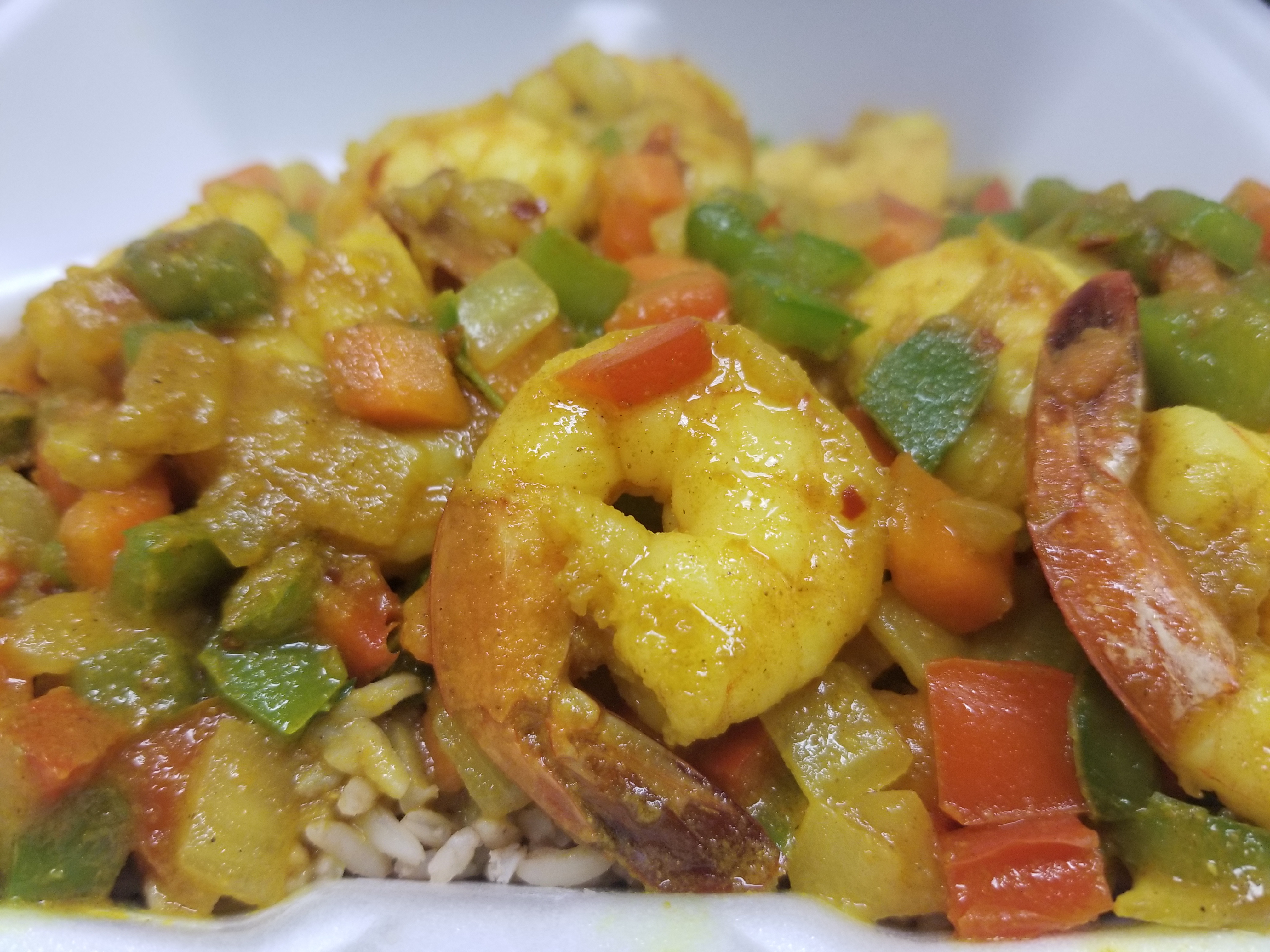 Order Curry Shrimp Dinner food online from Caribbean Wave Jamaican Jerk store, Lancaster on bringmethat.com