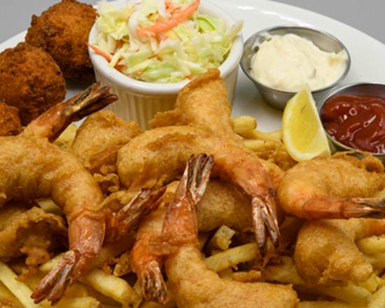 Order Shrimp + Chips food online from Mitchell's Fish Market store, Pittsburgh on bringmethat.com