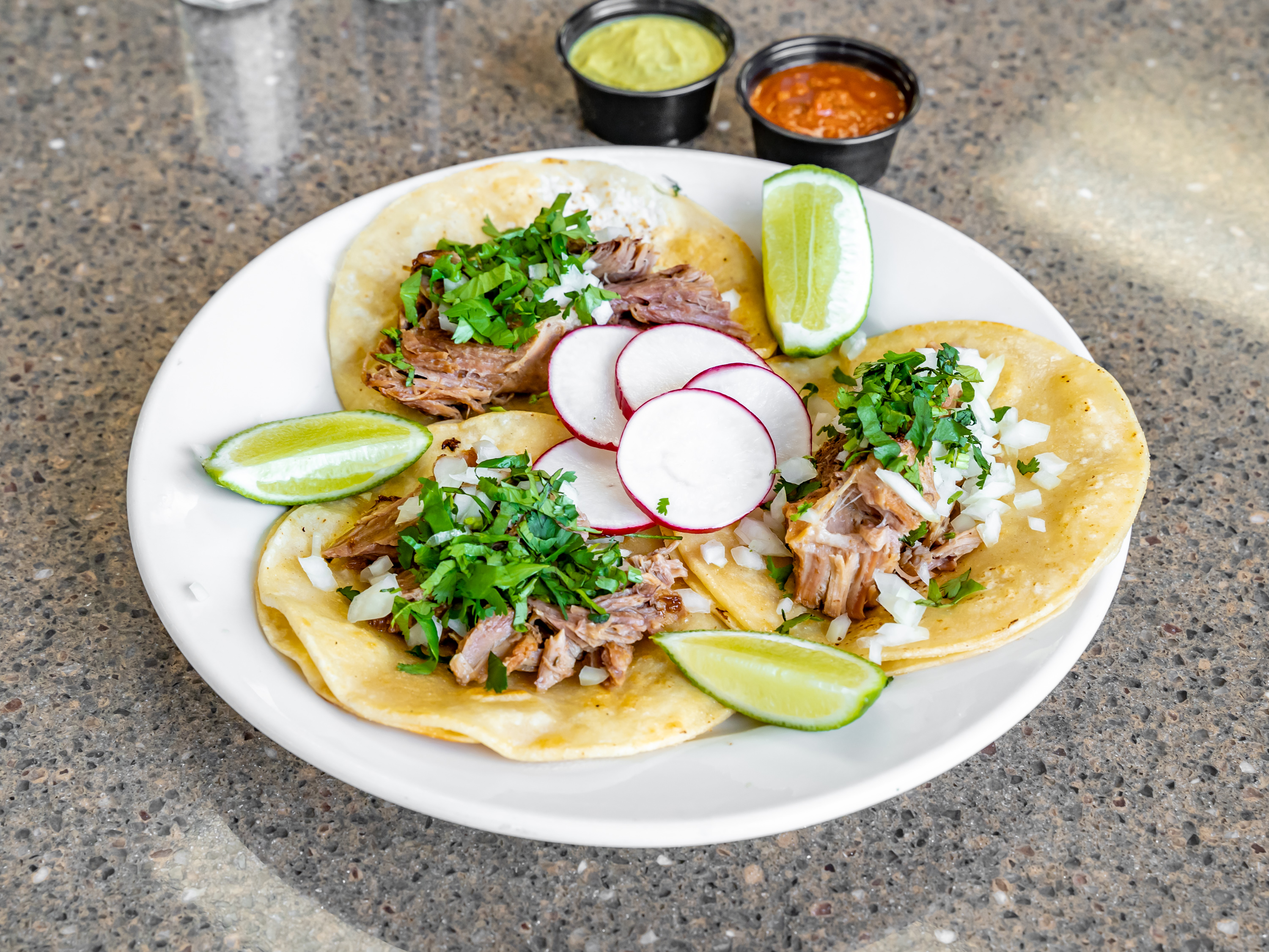 Order Pork Carnitas Street Taco food online from The Avocado Mexican Grill store, Runnemede on bringmethat.com