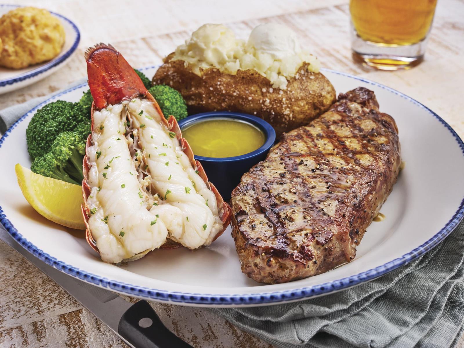 Order Surf & Turf Maine Lobster Tail & 10 Oz. Ny Strip** food online from Red Lobster store, Houston on bringmethat.com