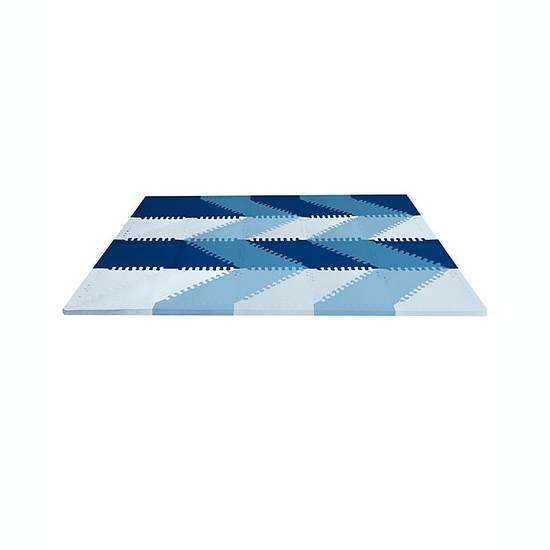 Order SKIP*HOP® 72-Piece Playspot Geo Foam Play Mat Floor Tiles Set in Blue Ombre food online from Bed Bath & Beyond store, Meridian on bringmethat.com