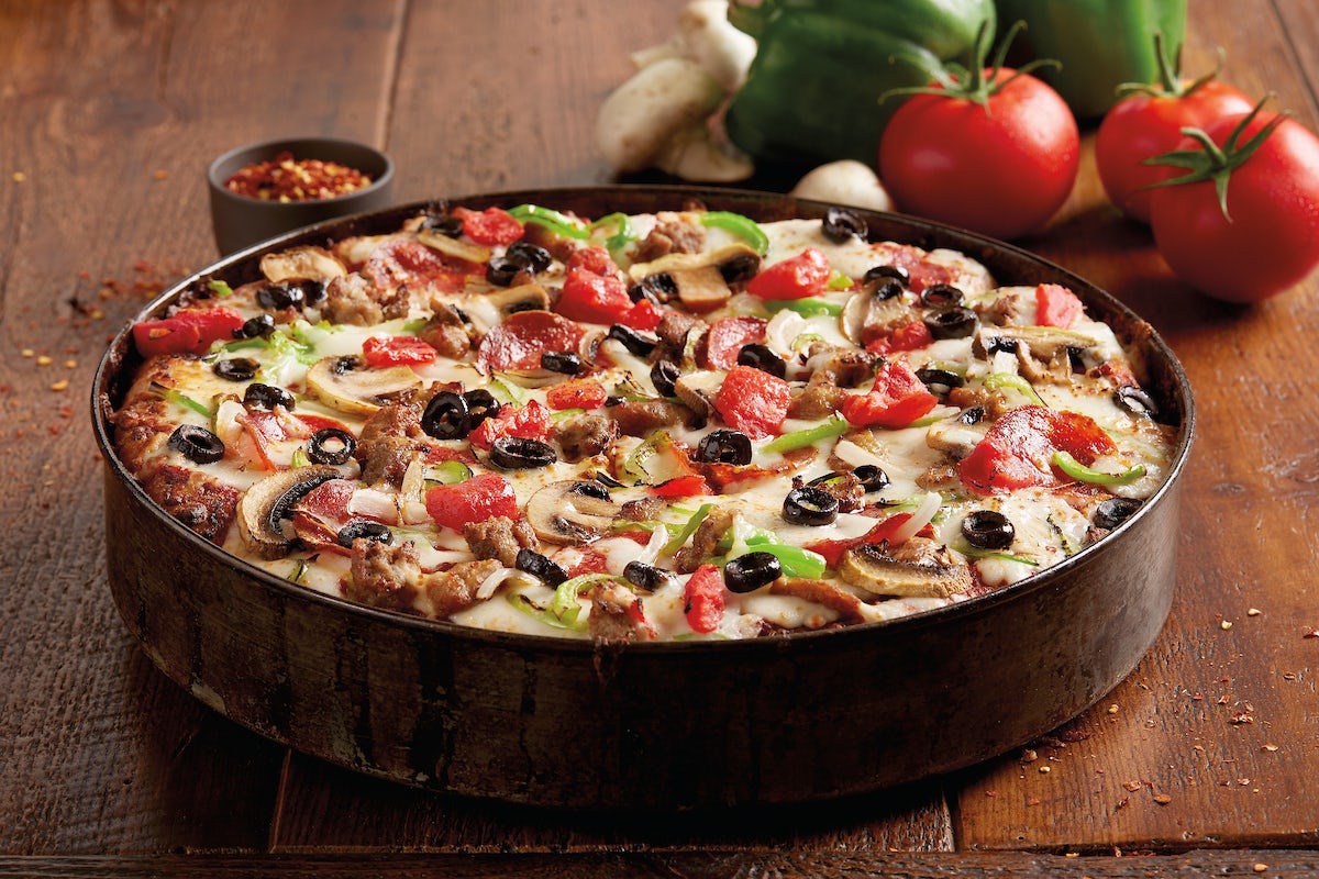 Order BJ's Favorite Pizza - Mini food online from Bj Restaurant & Brewhouse store, Rancho Cucamonga on bringmethat.com