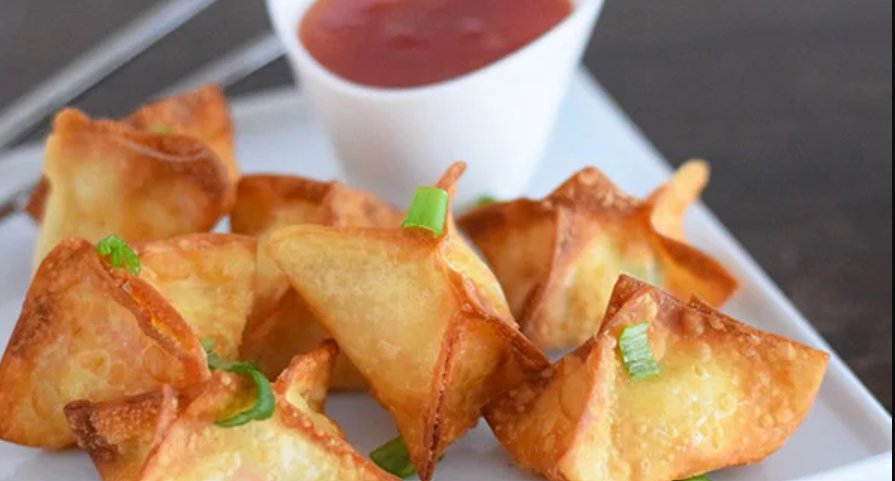 Order 5 Pieces Royal Crab Rangoon food online from Fire Tiger Thai Food store, Whittier on bringmethat.com