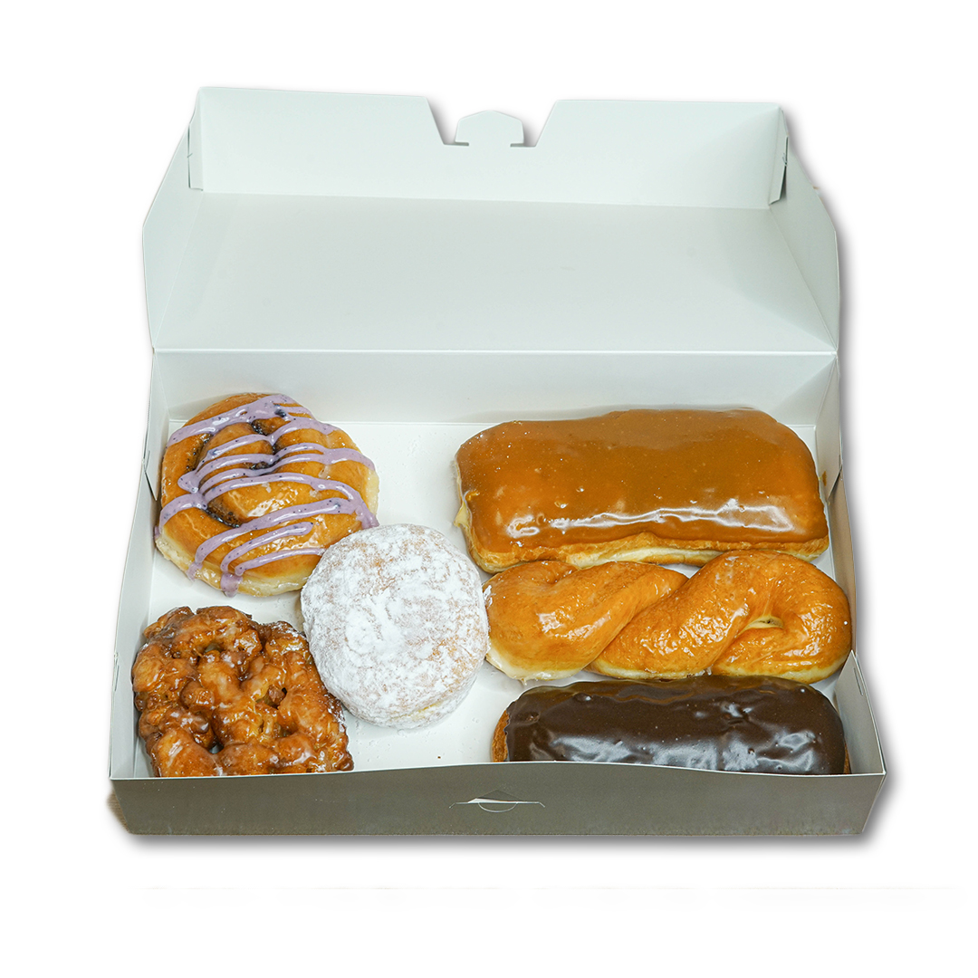 Order We Pick Half Dozen Assorted Donuts food online from Glazed Grinders store, Albuquerque on bringmethat.com