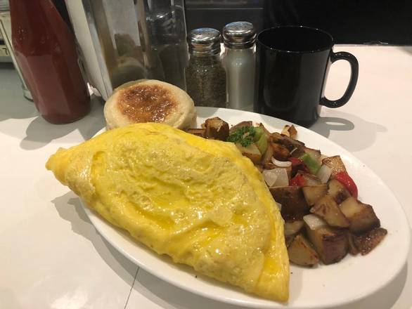 Order Spinach & Swiss Omelette food online from Cafe 50's store, Los Angeles on bringmethat.com