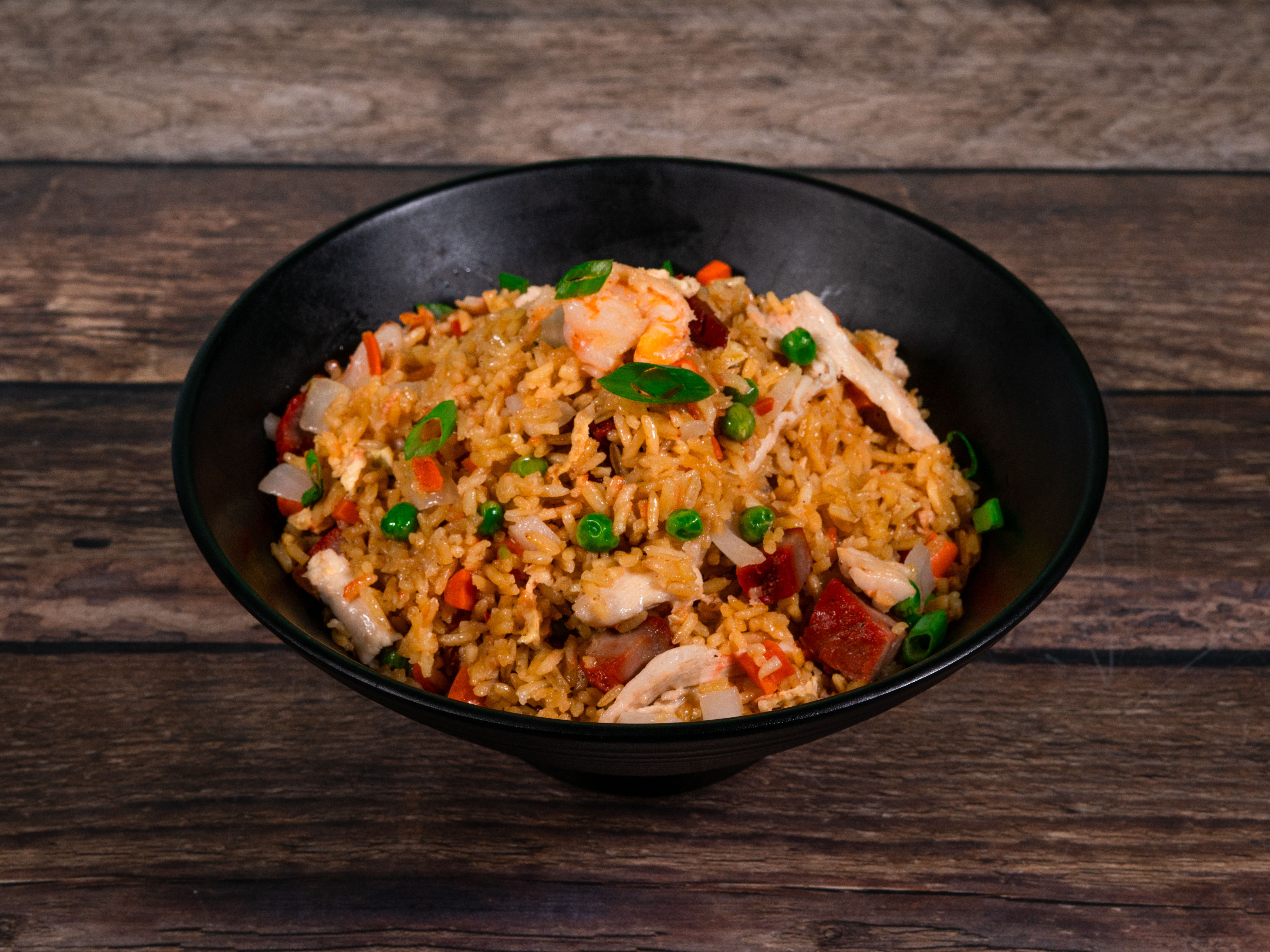 Order House Special Fried Rice food online from New Hong Kong Express store, Corpus Christi on bringmethat.com