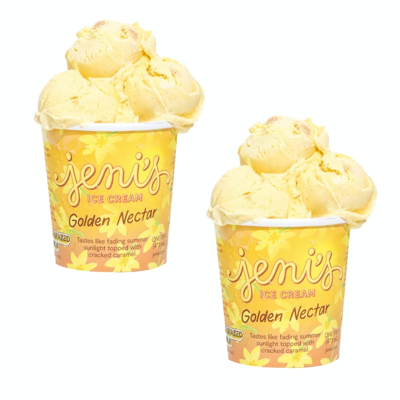 Order Golden Nectar Pint 2-pack food online from Jeni Splendid Ice Cream store, Decatur on bringmethat.com