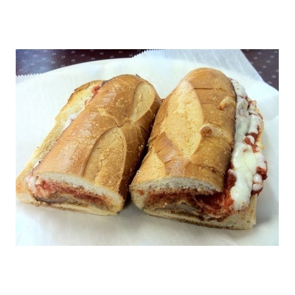 Order Veal Parmigiana Sub food online from Ameci Pizza & Pasta store, Oxnard on bringmethat.com