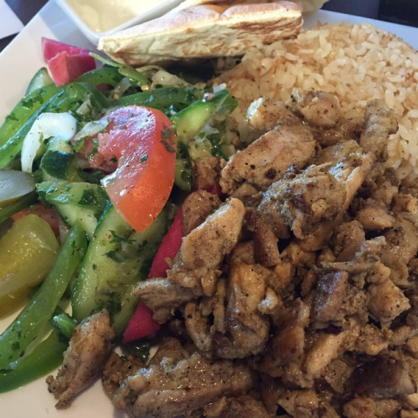 Order Chicken Shawarma Entree food online from D'Vine store, Chino Hills on bringmethat.com