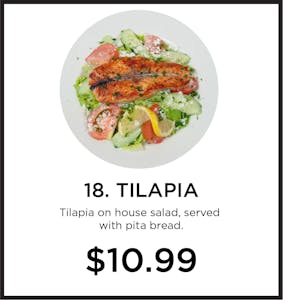 Order 18. Tilapia food online from Mystic Grill store, La Mesa on bringmethat.com