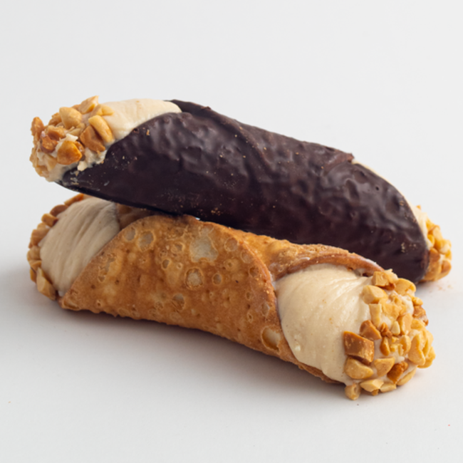 Order Chocolate Peanut Butter Cannoli food online from Carlo Bakery store, Hoboken on bringmethat.com