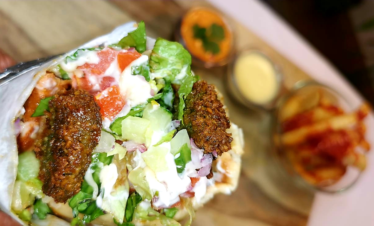Order Falafel Gyro Combo food online from Gyro Eats store, New York on bringmethat.com