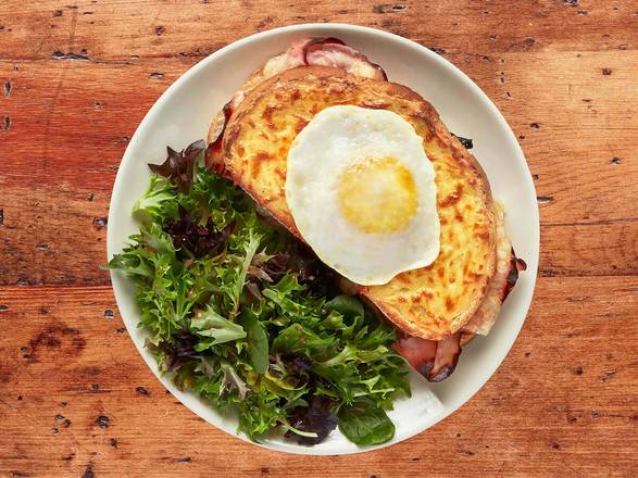 Order Croque Madame food online from Eggcellence Cafe store, Houston on bringmethat.com