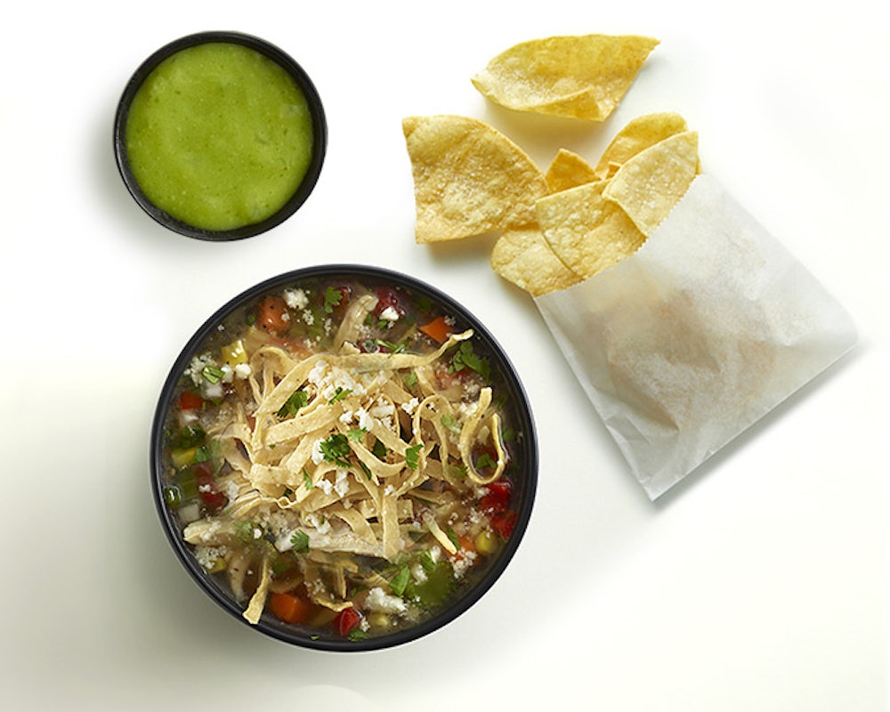 Order Homemade Tortilla Soup (Large) food online from El Pollo Loco store, Rancho Cucamonga on bringmethat.com