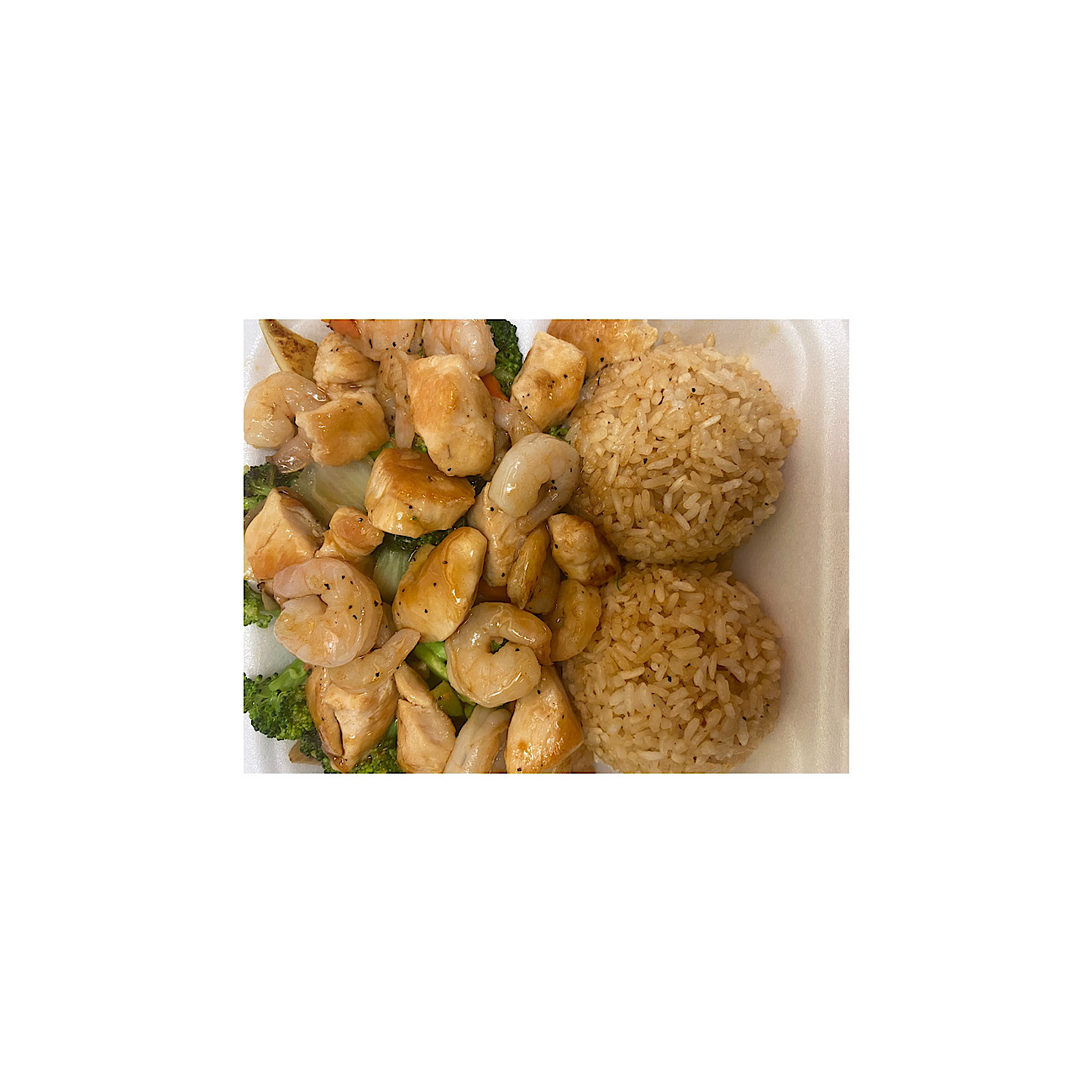 Order Teriyaki Chicken and Shrimp food online from Sakura Japanese Steakhouse store, Spartanburg on bringmethat.com