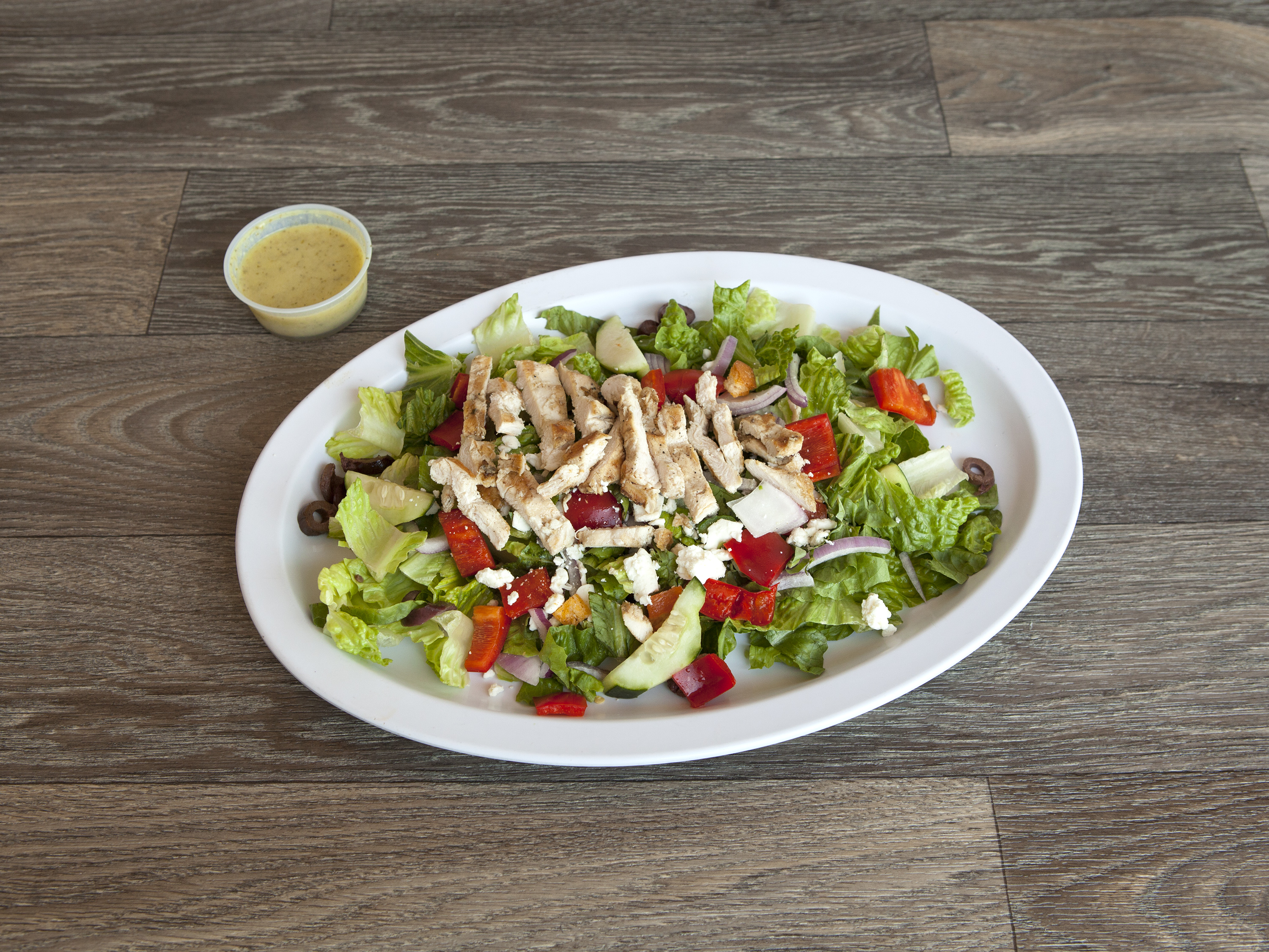 Order Greek Salad food online from The Salad Snob store, Fremont on bringmethat.com